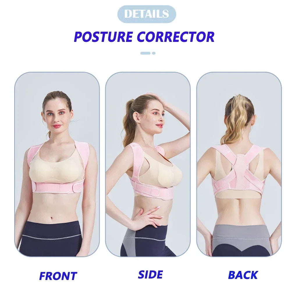 Adjustable Upper Back Posture Support Brace - Premium Version