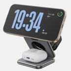 SnapFold 3-in-1 Magnetic Charging Station, Fast Charger, Foldable, Wireless
