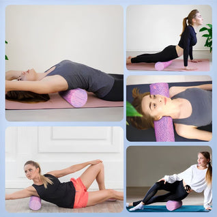 EVA Foam Roller – 15 × 45 cm, Dual Firmness (6 Colors)