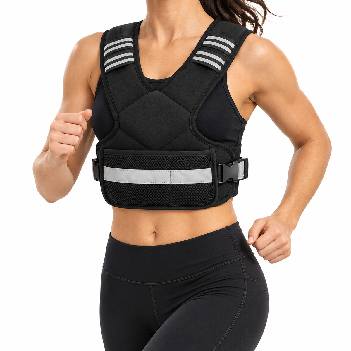 Adjustable 4–10LB Weighted Vest for Progressive Strength & Cardio Training