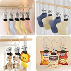 Laundry Hook Hanger Clips, Heavy Hanger Clips for Closet, Laundry Hooks Hanging Clips with, Clothespin for Clothes Pants