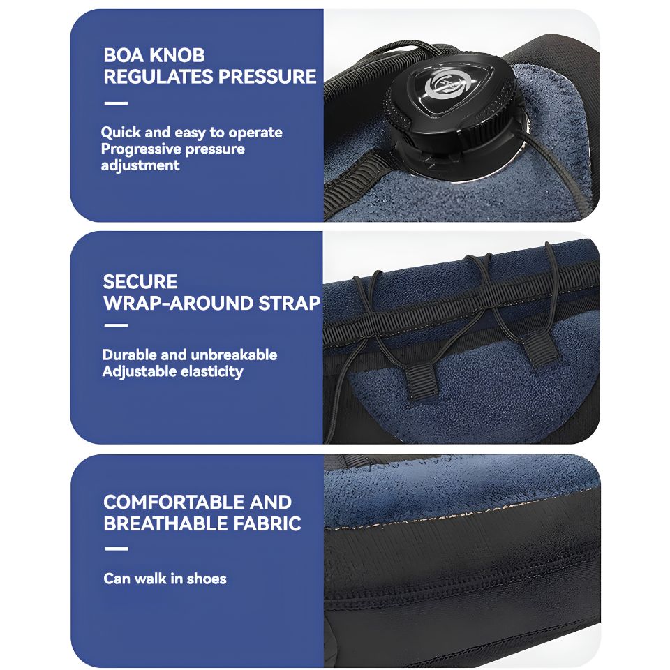 Adjustable Performance Ankle Support with Dial-Fit Tension System