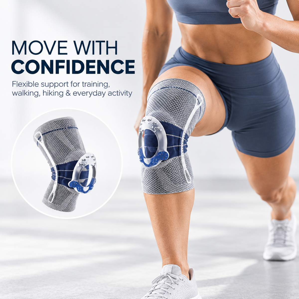 Premium Silicone-Ring 3D Knit Knee Support Sleeve