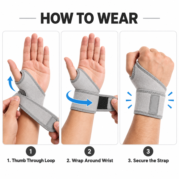 Adjustable Wrist Support Wrap