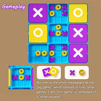 Ultimate Tic Tac Toe Family Strategy Game - 2 Game Modes - Fun Board Game for Kids and Adults