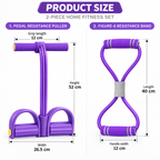 Pedal Resistance Trainer – Full-Body Home Workout Puller