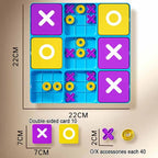 Ultimate Tic Tac Toe Family Strategy Game - 2 Game Modes - Fun Board Game for Kids and Adults