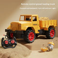 Remote Control Excavator and Dump Truck Full Proportion Toy Set with Lights and Sounds for Adults Kids Boys and Girls RC Construction Vehicles