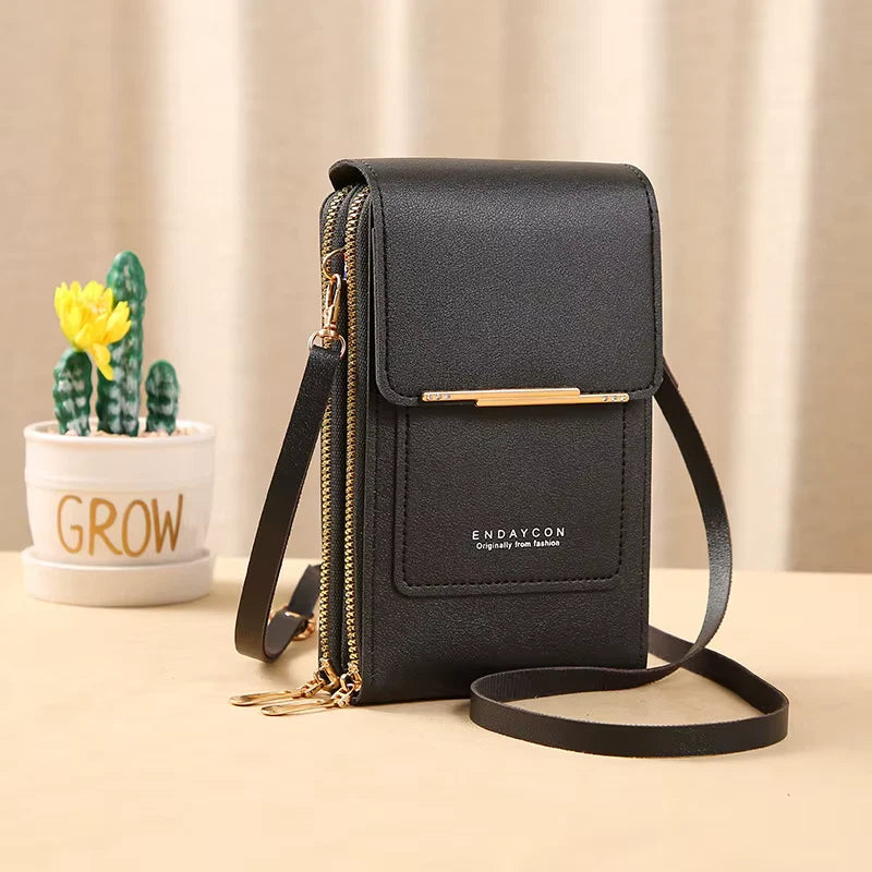 Multifunctional Anti-theft Leather Bag, Small Crossbody Cell Phone Purse Wallet for Women