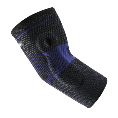 Silicone Pad Compression Elbow Sleeve with 3D Knit Support for Sports & Training