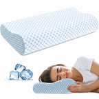 Cooling Contour Memory Foam Pillow with Dual-Height Design