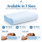 Cooling Contour Memory Foam Pillow with Dual-Height Design