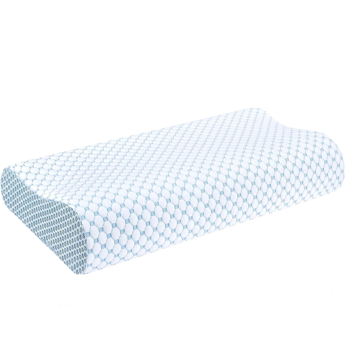 Cooling Contour Memory Foam Pillow with Dual-Height Design
