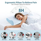 Cooling Contour Memory Foam Pillow with Dual-Height Design