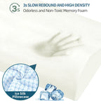 Cooling Contour Memory Foam Pillow with Dual-Height Design