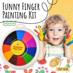 Funny Finger Painting Kit, Kids Washable Finger Paint Set,Funny Finger Painting Kit