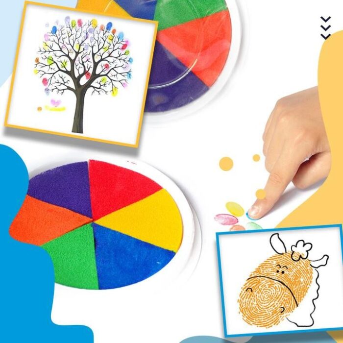 Funny Finger Painting Kit, Kids Washable Finger Paint Set,Funny Finger Painting Kit
