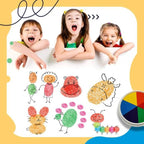 Funny Finger Painting Kit, Kids Washable Finger Paint Set,Funny Finger Painting Kit