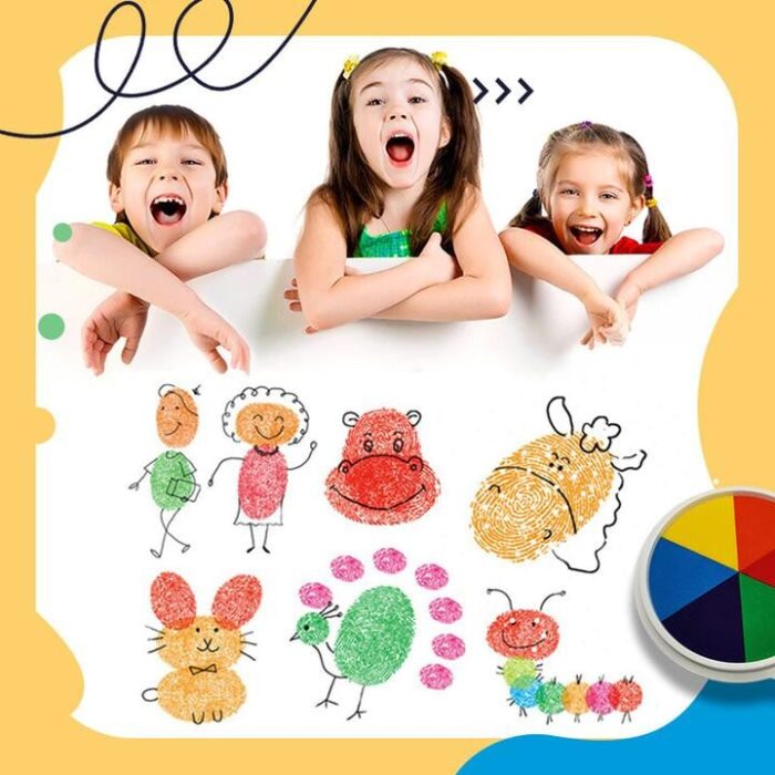 Funny Finger Painting Kit, Kids Washable Finger Paint Set,Funny Finger Painting Kit