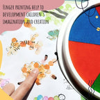 Funny Finger Painting Kit, Kids Washable Finger Paint Set,Funny Finger Painting Kit
