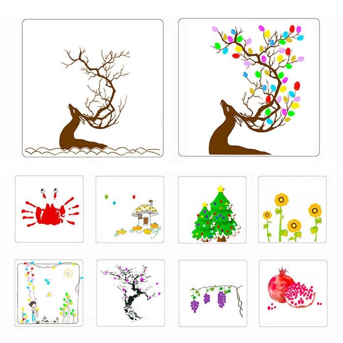 Funny Finger Painting Kit, Kids Washable Finger Paint Set,Funny Finger Painting Kit