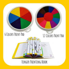 Funny Finger Painting Kit, Kids Washable Finger Paint Set,Funny Finger Painting Kit