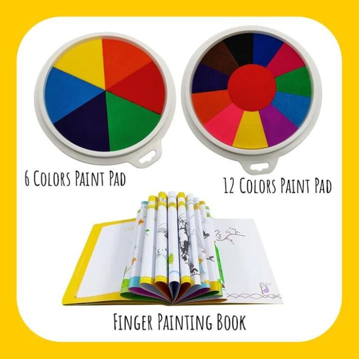 Funny Finger Painting Kit, Kids Washable Finger Paint Set,Funny Finger Painting Kit