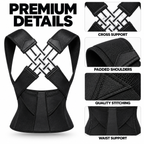 Unisex Adjustable Daily Posture Support Brace