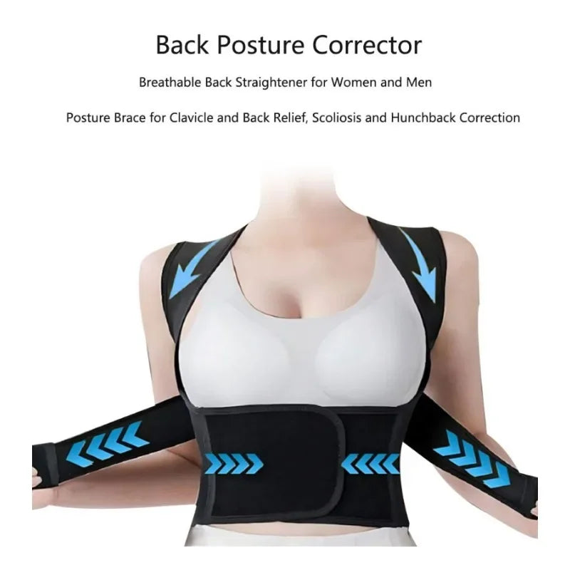 Unisex Adjustable Daily Posture Support Brace
