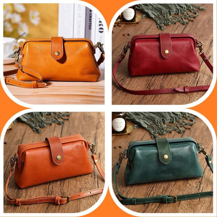 Retro Handmade Bag, Women Retro Leather Handbag