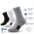 Men’s Compression Sports Socks - Set 3-Pair