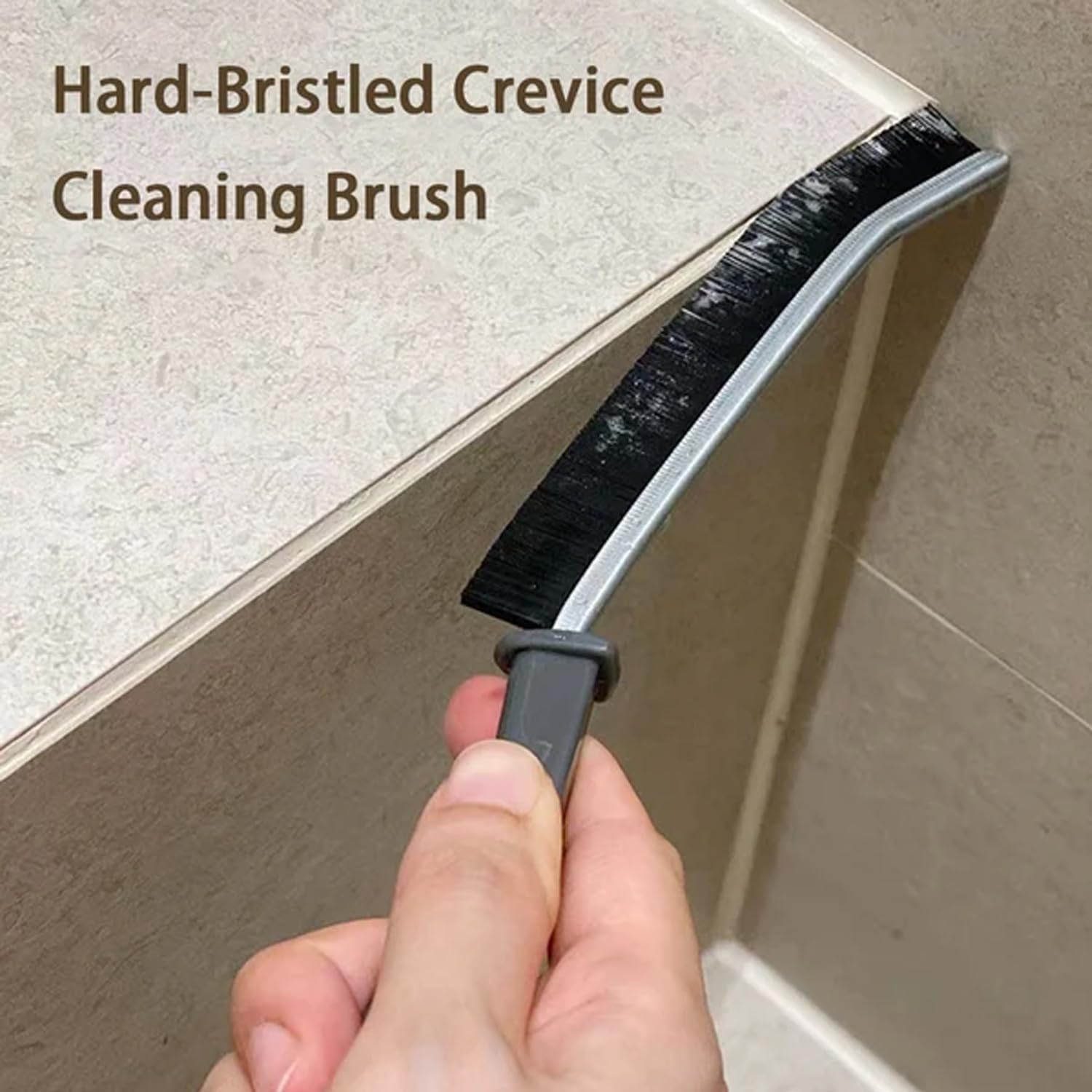 Crevice Cleaning Brush, Hard-Bristled Crevice Cleaning Brush