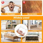 Transparent Chair Leg Floor Protector, Chair Leg Floor Protectors for Hardwood Floors