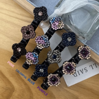 Sparkling Crystal Stone Braided Hair Clips, Braided Hair Clips for Women and Girls
