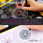 Spirograph Geometric Ruler Set, Drawing Art Toy Students Geometric Spiral Stationery Tool
