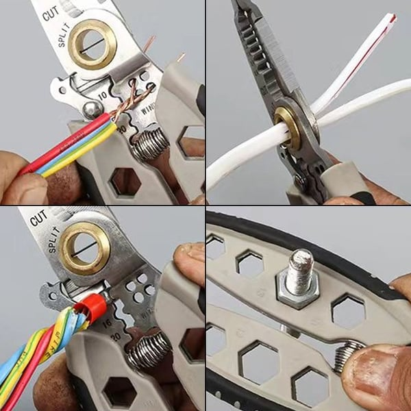 Multipurpose Wire Stripper, New Upgrade Multi-Purpose Professional Wire Stripping Tool