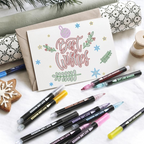 Marker Pen for Highlight, Shimmer Outline Glitter Markers