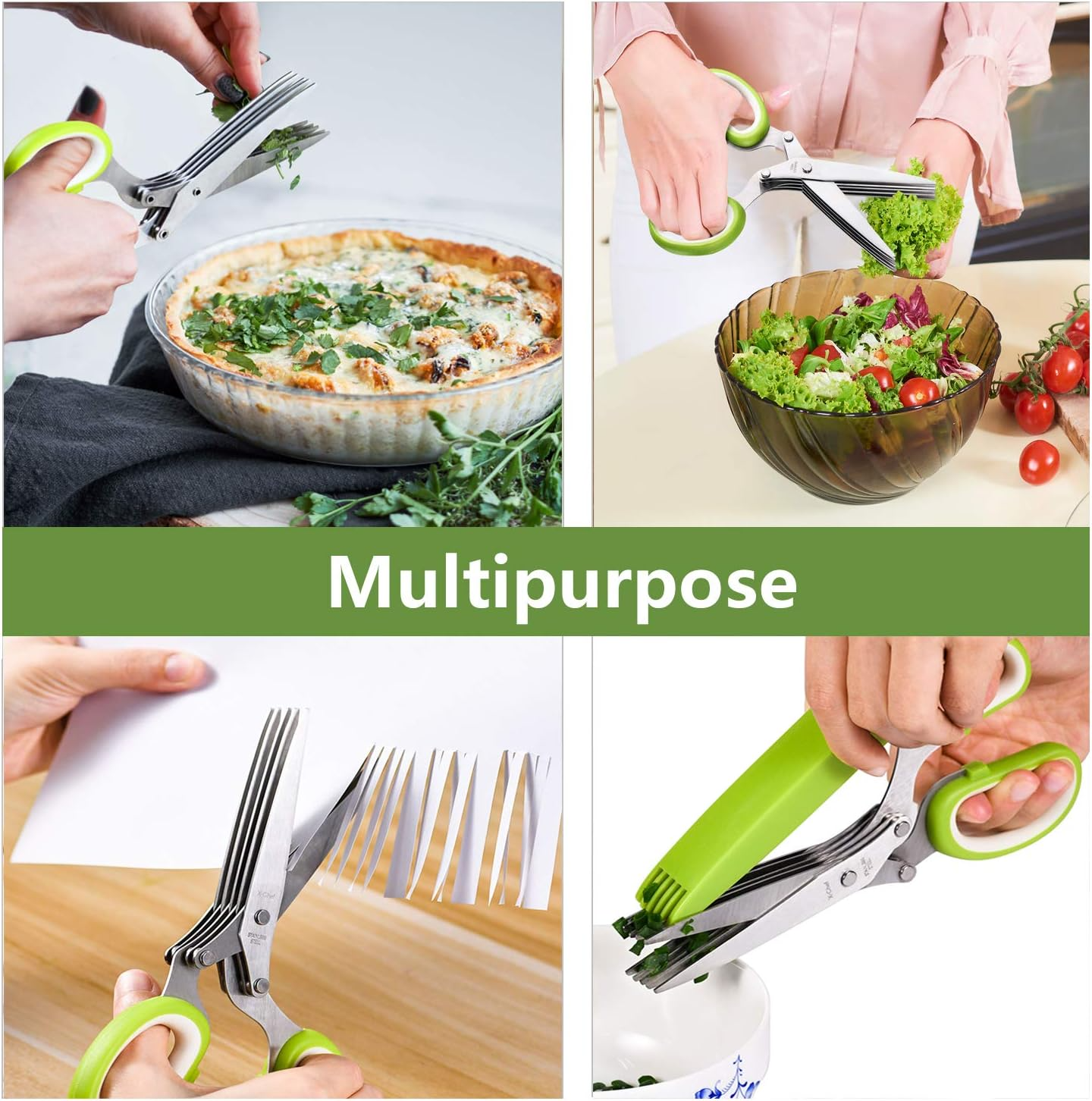 5 Blade Kitchen Salad Scissors