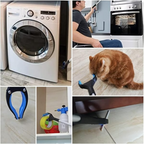 Foldable Grabber With 360° Swivel Clip, Foldable Reacher Grabber Pickup Tool with 360° Rotating Jaw & Magnet