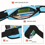 Portable Outdoor Waterproof Belt Bag, Unisex Phone Holder Running Belt