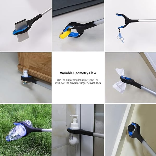 Foldable Grabber With 360° Swivel Clip, Foldable Reacher Grabber Pickup Tool with 360° Rotating Jaw & Magnet