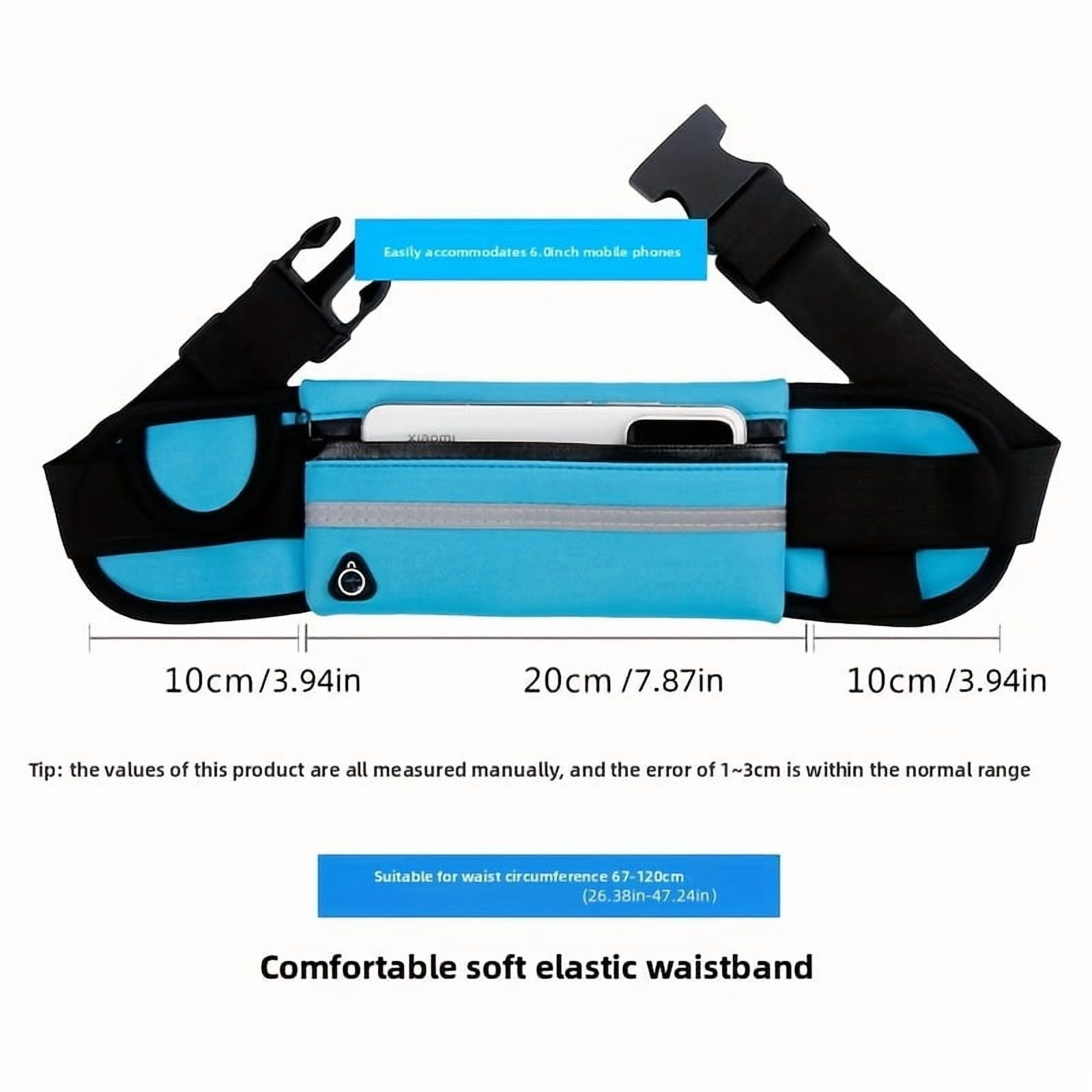 Portable Outdoor Waterproof Belt Bag, Unisex Phone Holder Running Belt