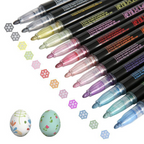 Marker Pen for Highlight, Shimmer Outline Glitter Markers