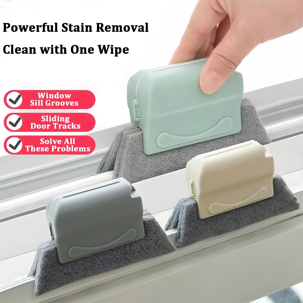 Magic Window Cleaning Brush,  New Window Track Cleaner Brush