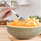 2-in-1 Stainless Steel Fruit Cutter, Dual Head Watermelon Fork Slicer Tool