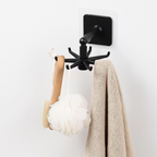 360° Rotatable Hooks For Hanging, 4 Pieces 360 Rotating Folding Hook Multi-purpose Hanging Utensil Holder Hook, Hooks for Kitchen Bathroom Cabinet Towel