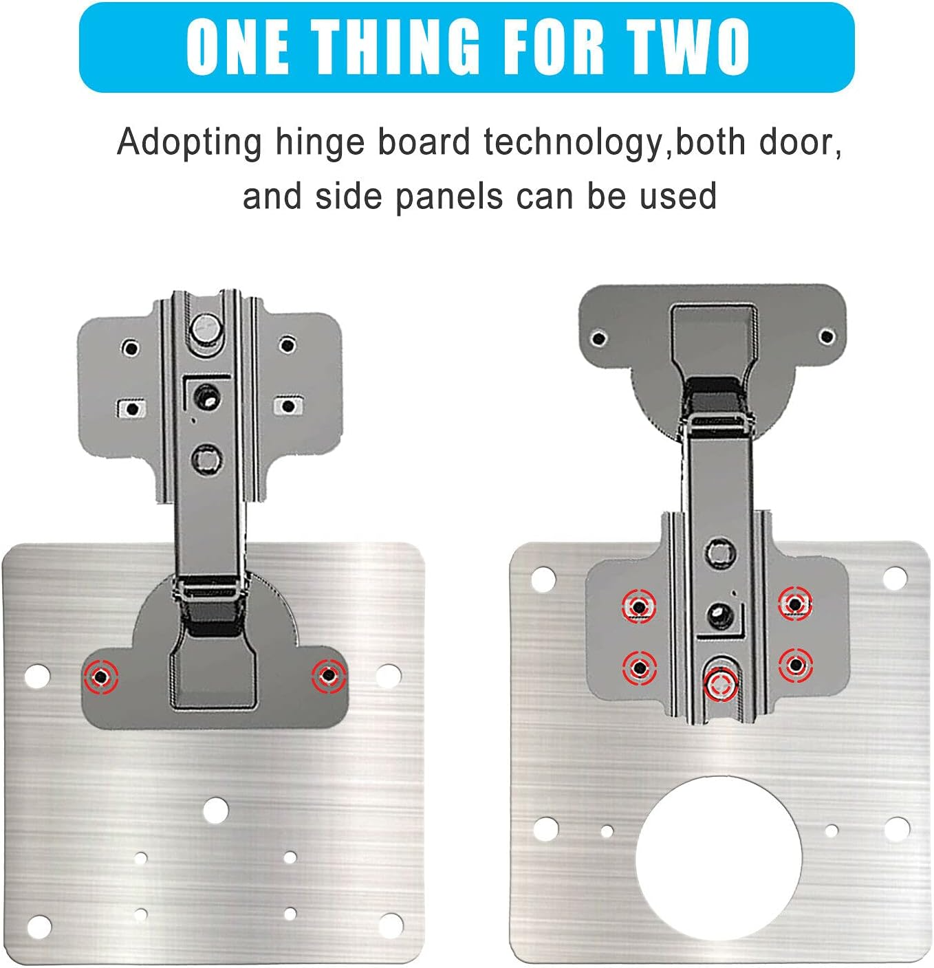 Hinge Repair Kit, Upgraded Cabinet Hinge Repair Plate Kit