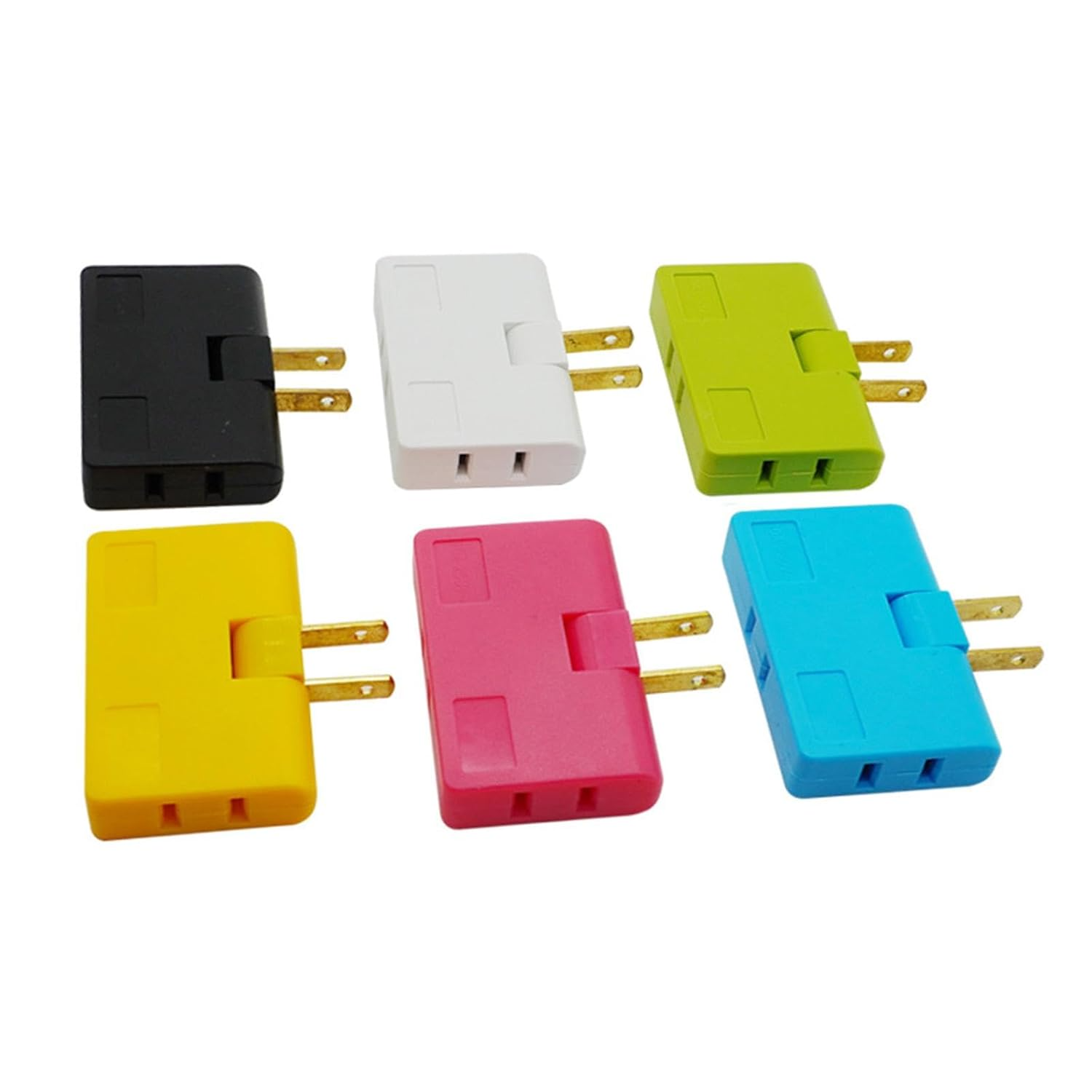 3 in 1 Rotatable Socket Converter, Rotatable Flat Wall Outlet Extender, Flat Plug Adapter Outlet