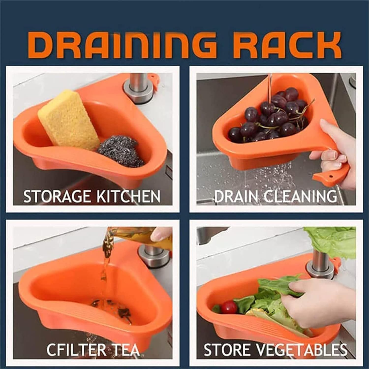 Kitchen Sink Drain Basket Swan Drain Rack