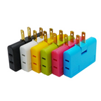 3 in 1 Rotatable Socket Converter, Rotatable Flat Wall Outlet Extender, Flat Plug Adapter Outlet